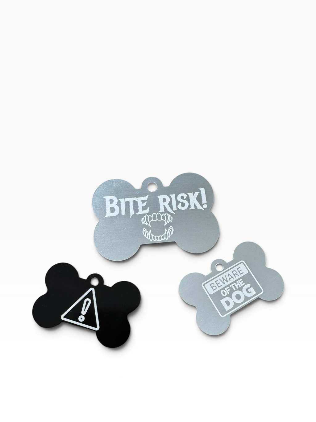 Custom Laser XL Engraved Dog Bone Tag Necklace