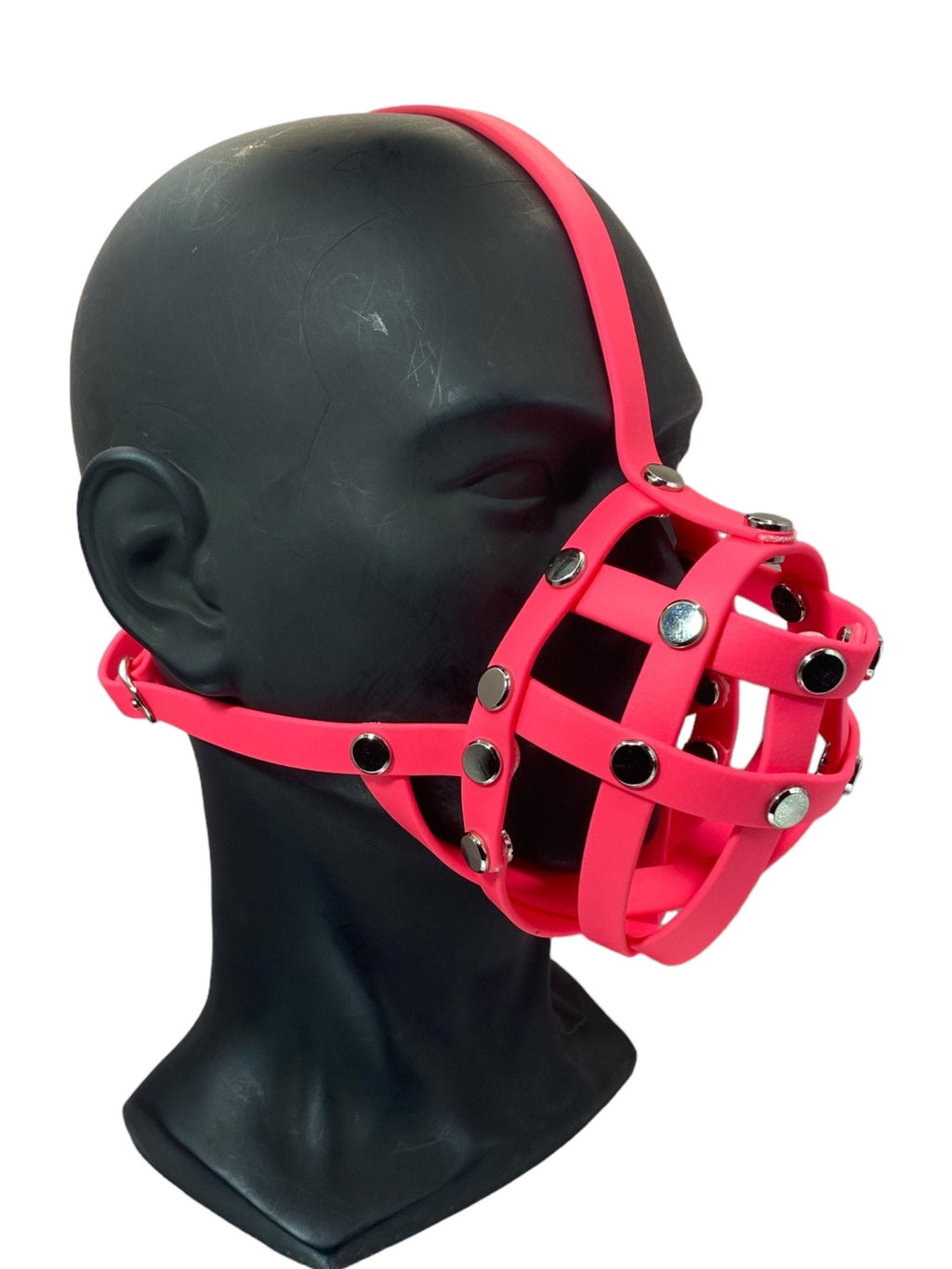 UV Reflective Neon Pink Premium Hardware Face Muzzle