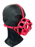 UV Reflective Neon Pink Premium Hardware Face Muzzle