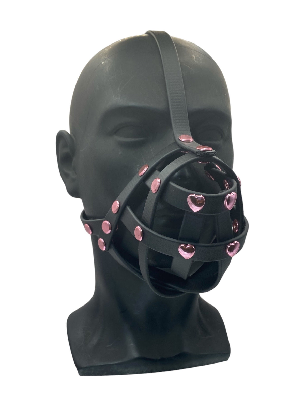 Pink Classic Hardware Petplay Face Muzzle