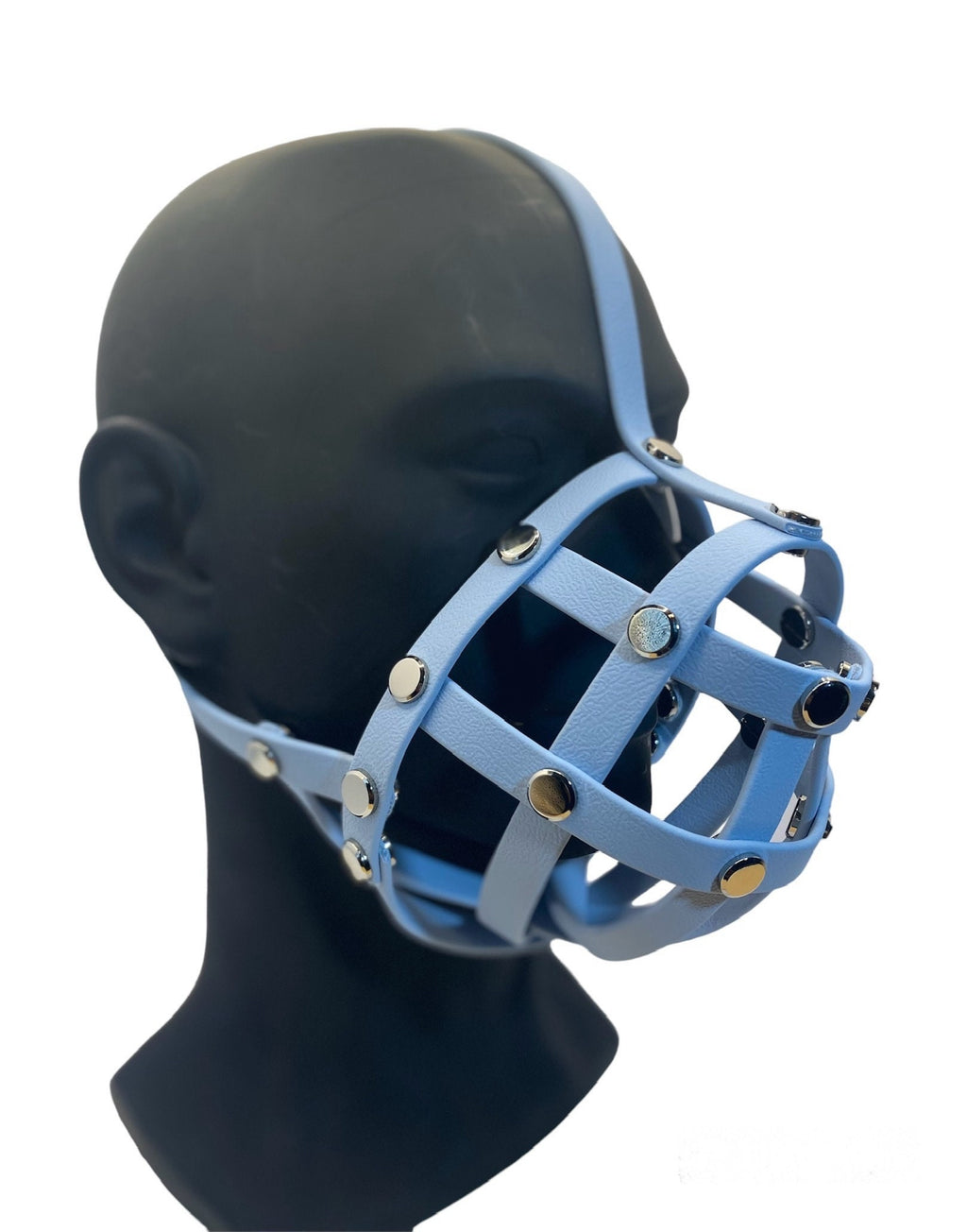 Pastel Blue Premium Hardware Face Muzzle
