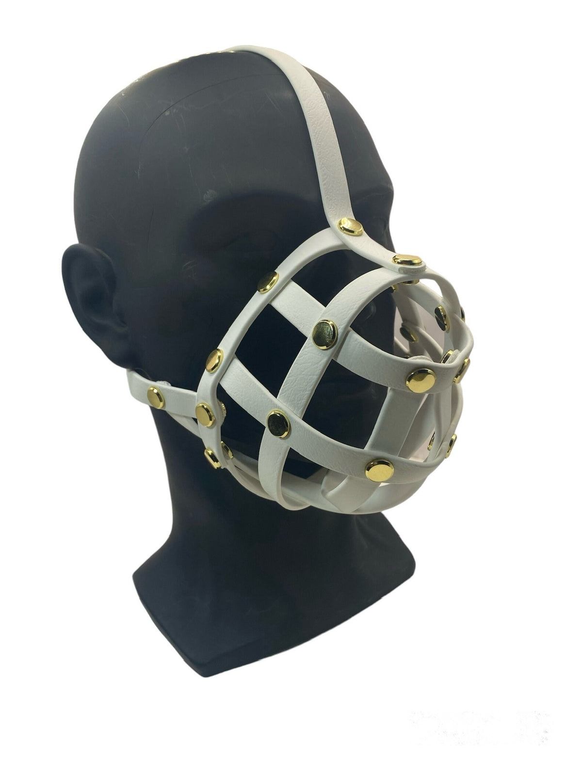 White Premium Hardware Face Muzzle