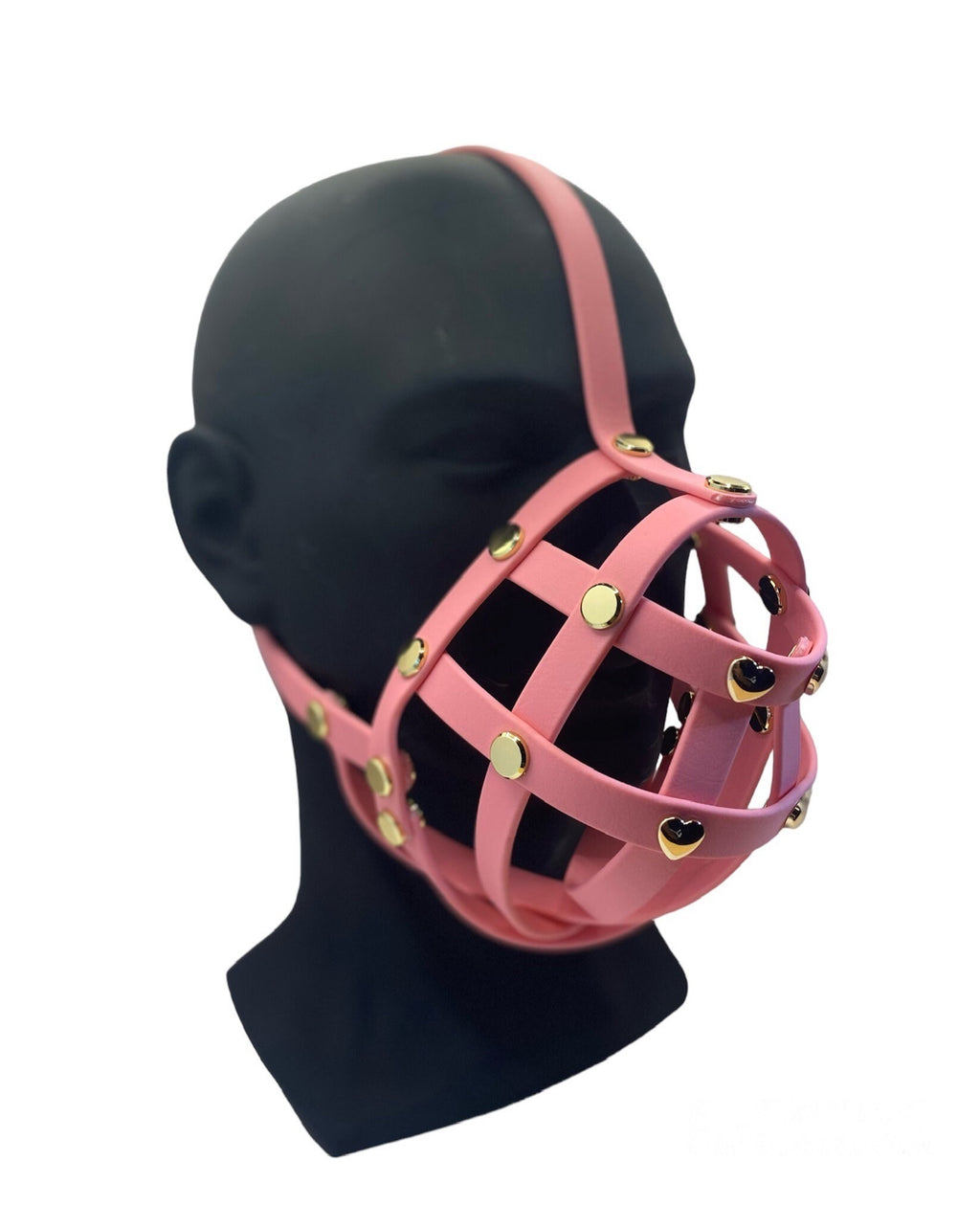 Pastel Pink Premium Hardware Face Muzzle