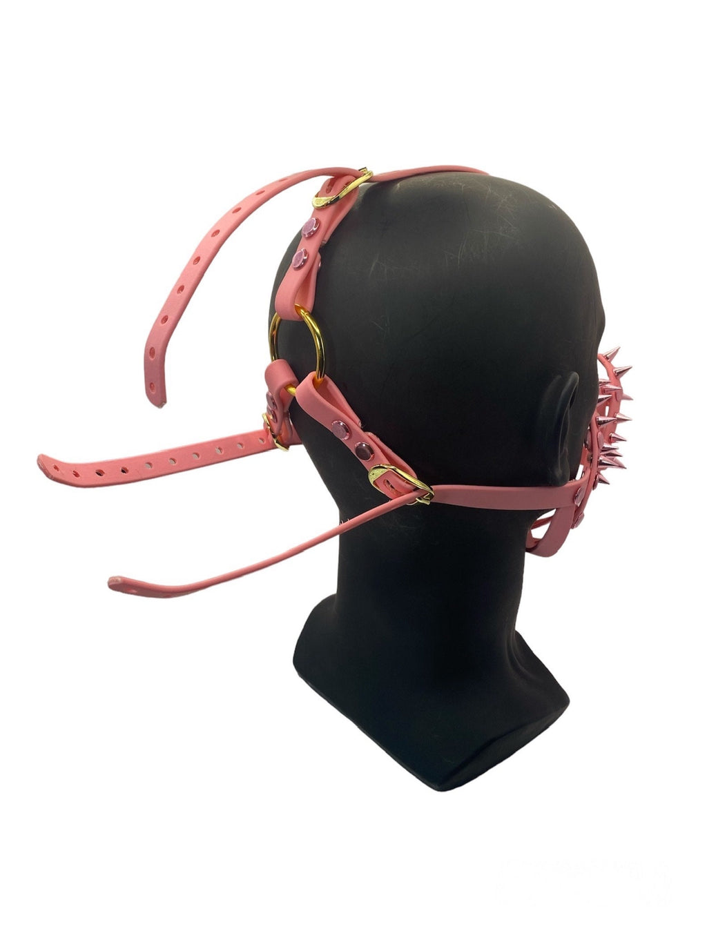 Pink Spiked Classic Hardware Face Muzzle