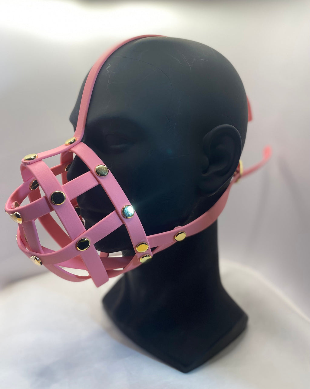 Pastel Pink Premium Hardware Face Muzzle