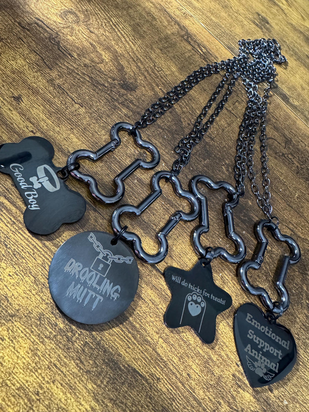 XL Custom Stainless Steel Laser Engraved Tag Necklace
