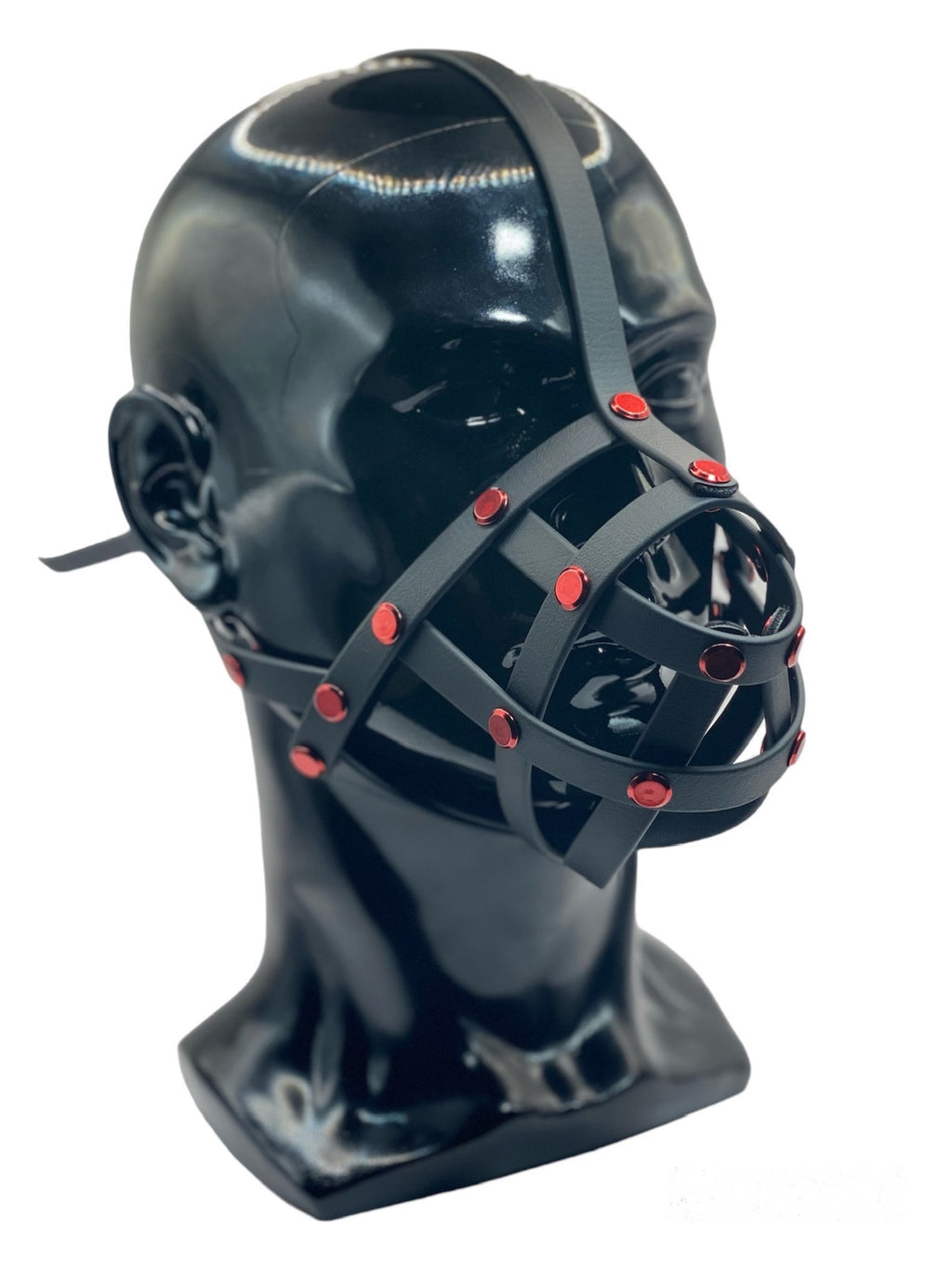 Red Classic Hardware Face Muzzle