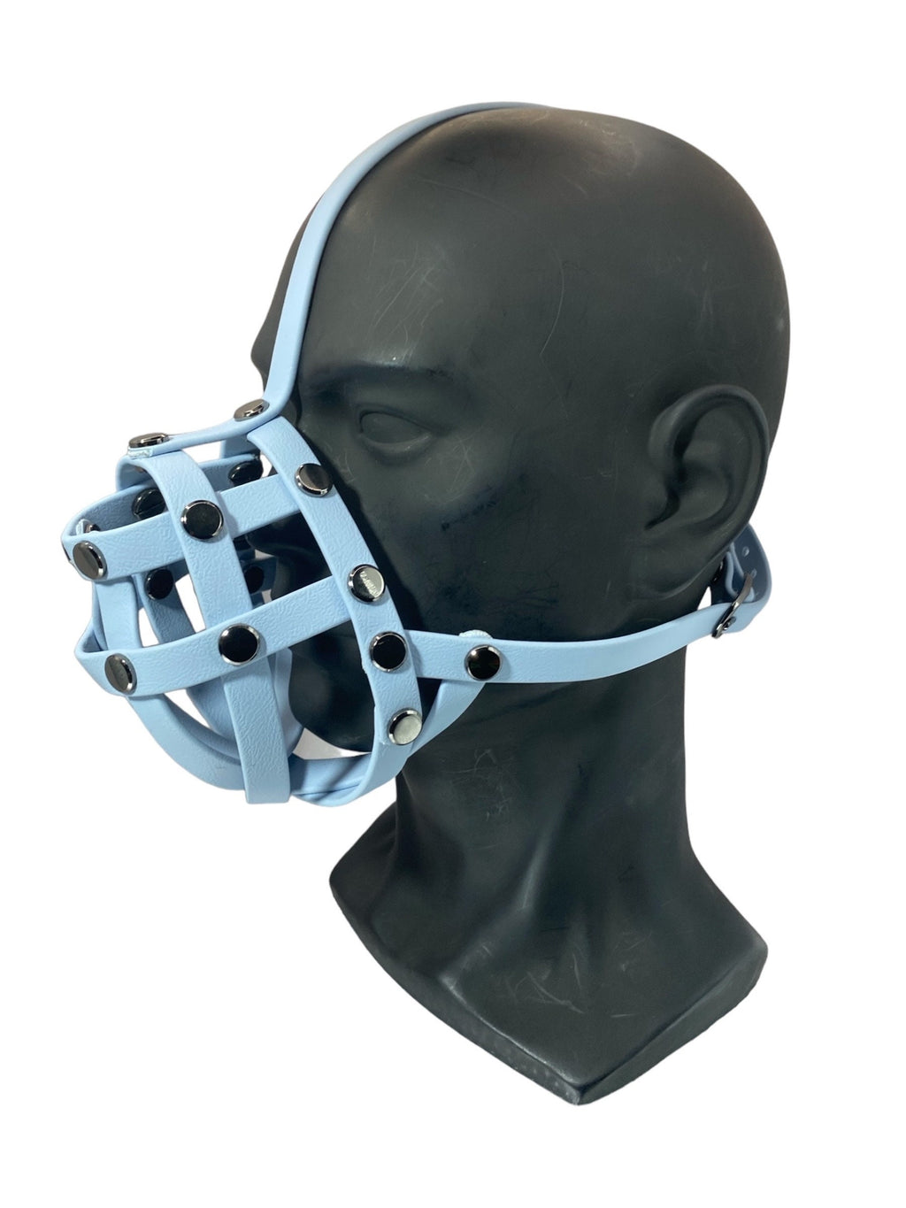 Pastel Blue Premium Hardware Face Muzzle