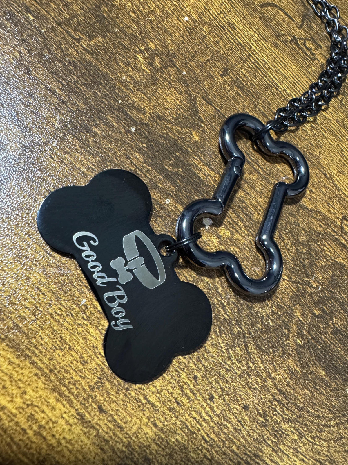 XL Custom Stainless Steel Laser Engraved Tag Necklace