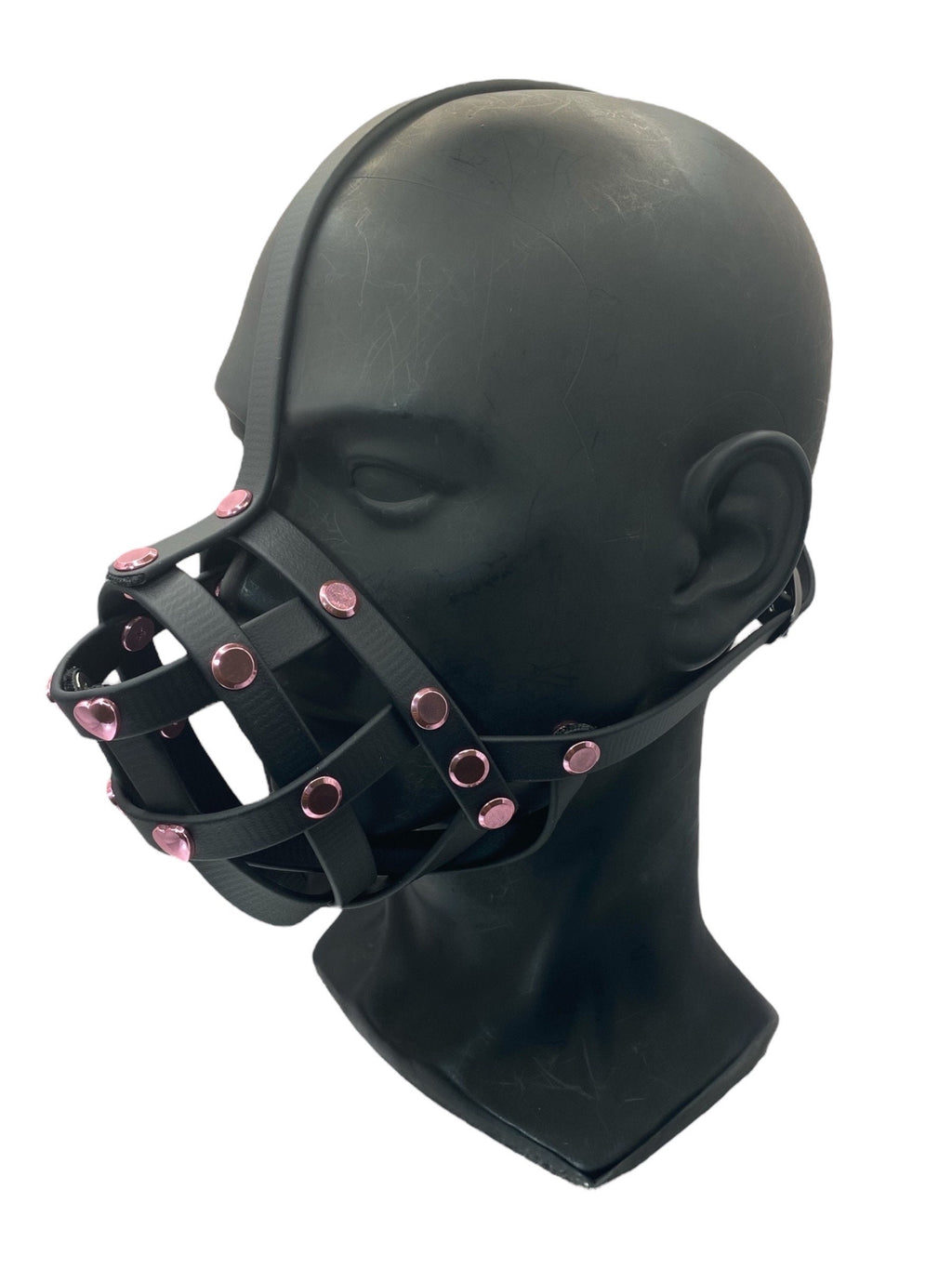 Pink Classic Hardware Petplay Face Muzzle