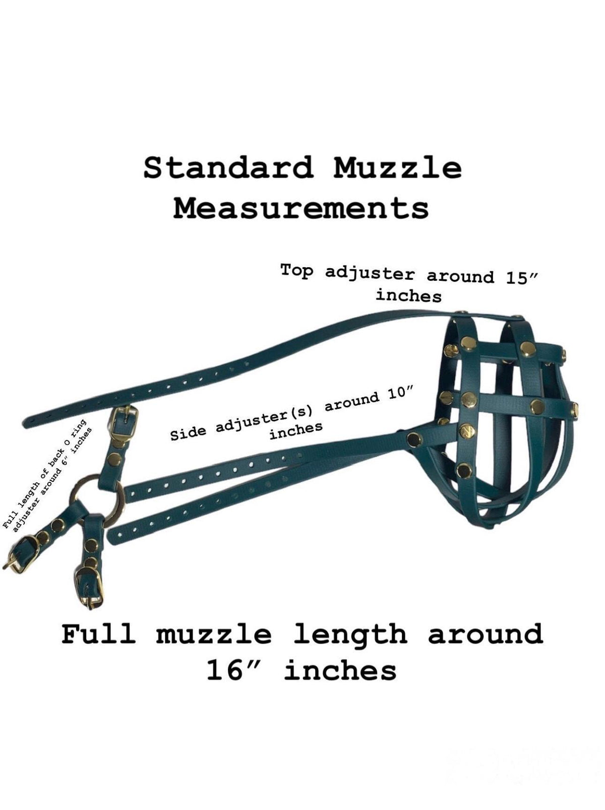 Red Spiked Classic Hardware Face Muzzle