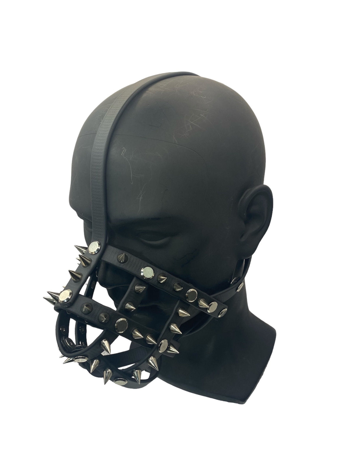 Silver Spiked Classic Hardware Face Muzzle