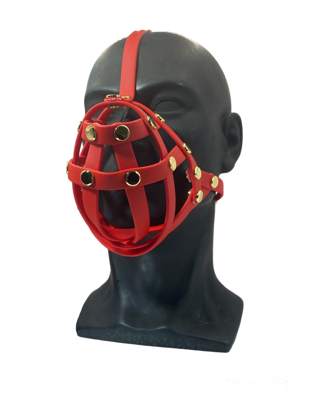 Red Premium Hardware Face Muzzle