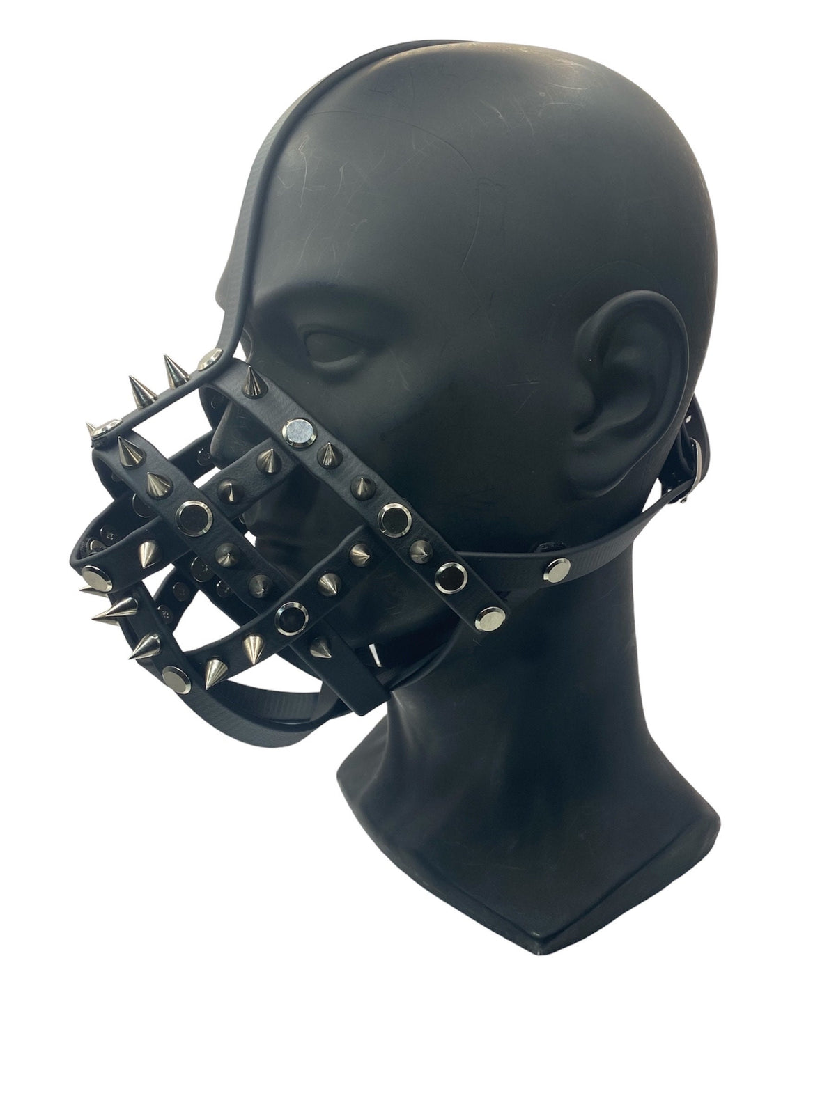 Silver Spiked Classic Hardware Face Muzzle