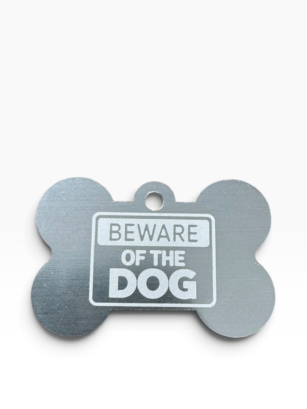 Custom Laser XL Engraved Dog Bone Tag Necklace