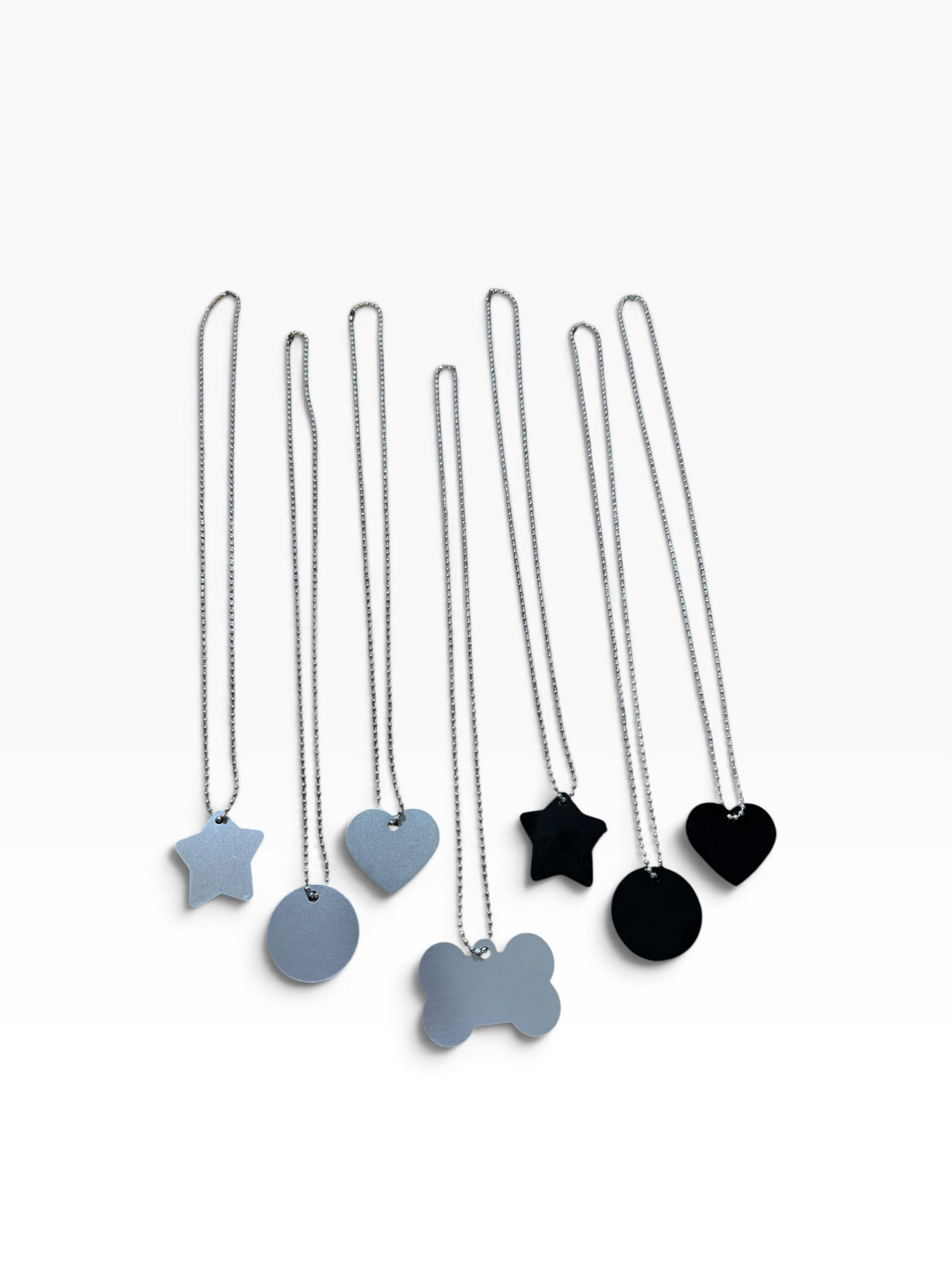 Custom Laser XL Engraved Dog Bone Tag Necklace