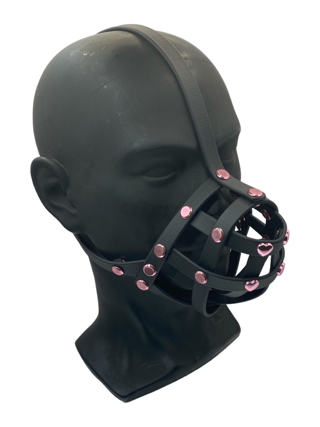 Pink Classic Hardware Petplay Face Muzzle