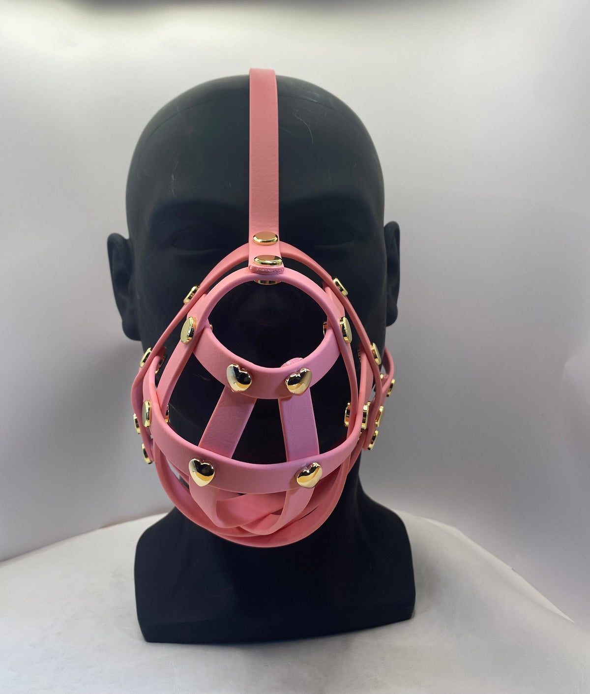 Pastel Pink Premium Hardware Face Muzzle
