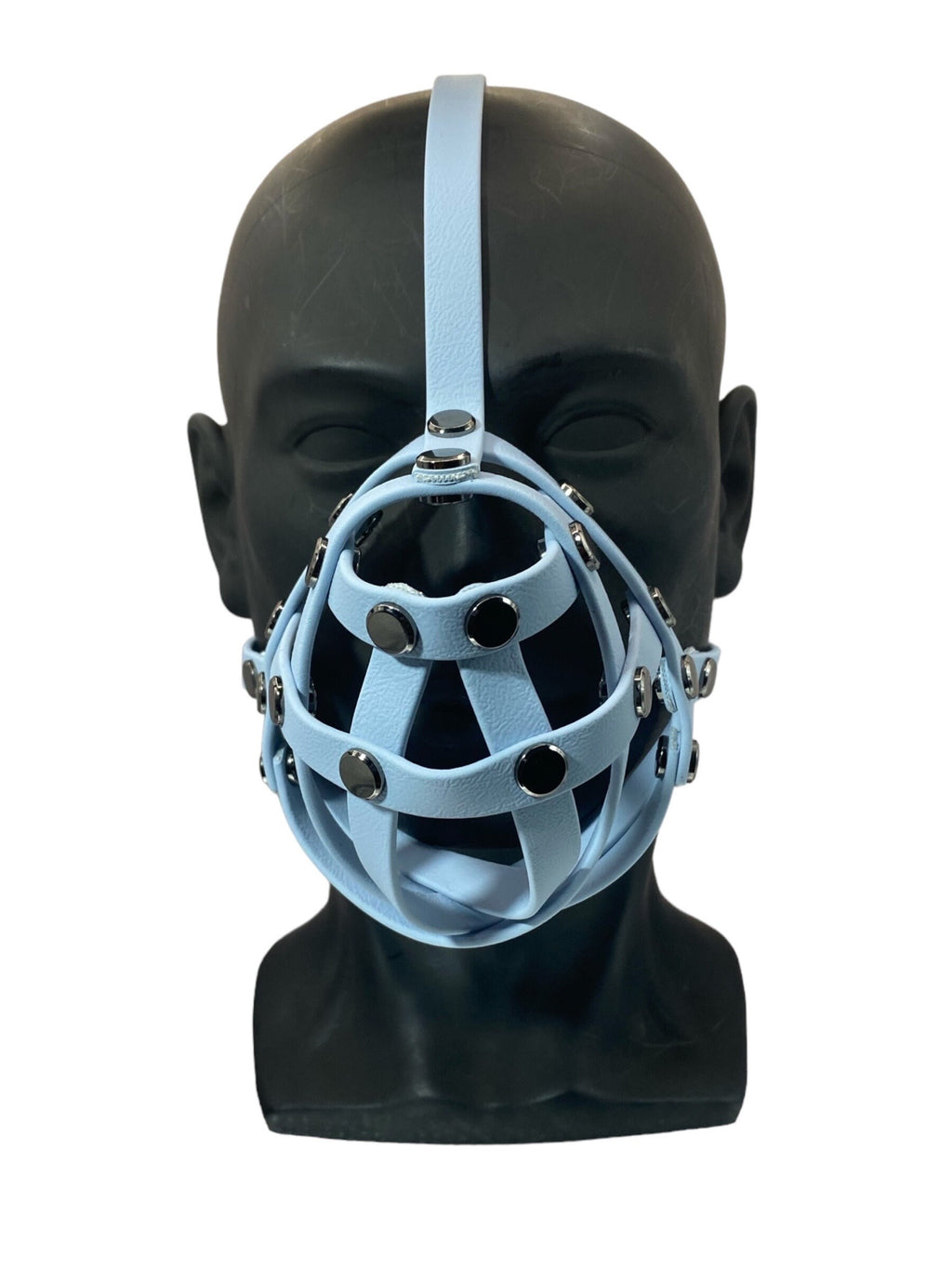 Pastel Blue Premium Hardware Face Muzzle