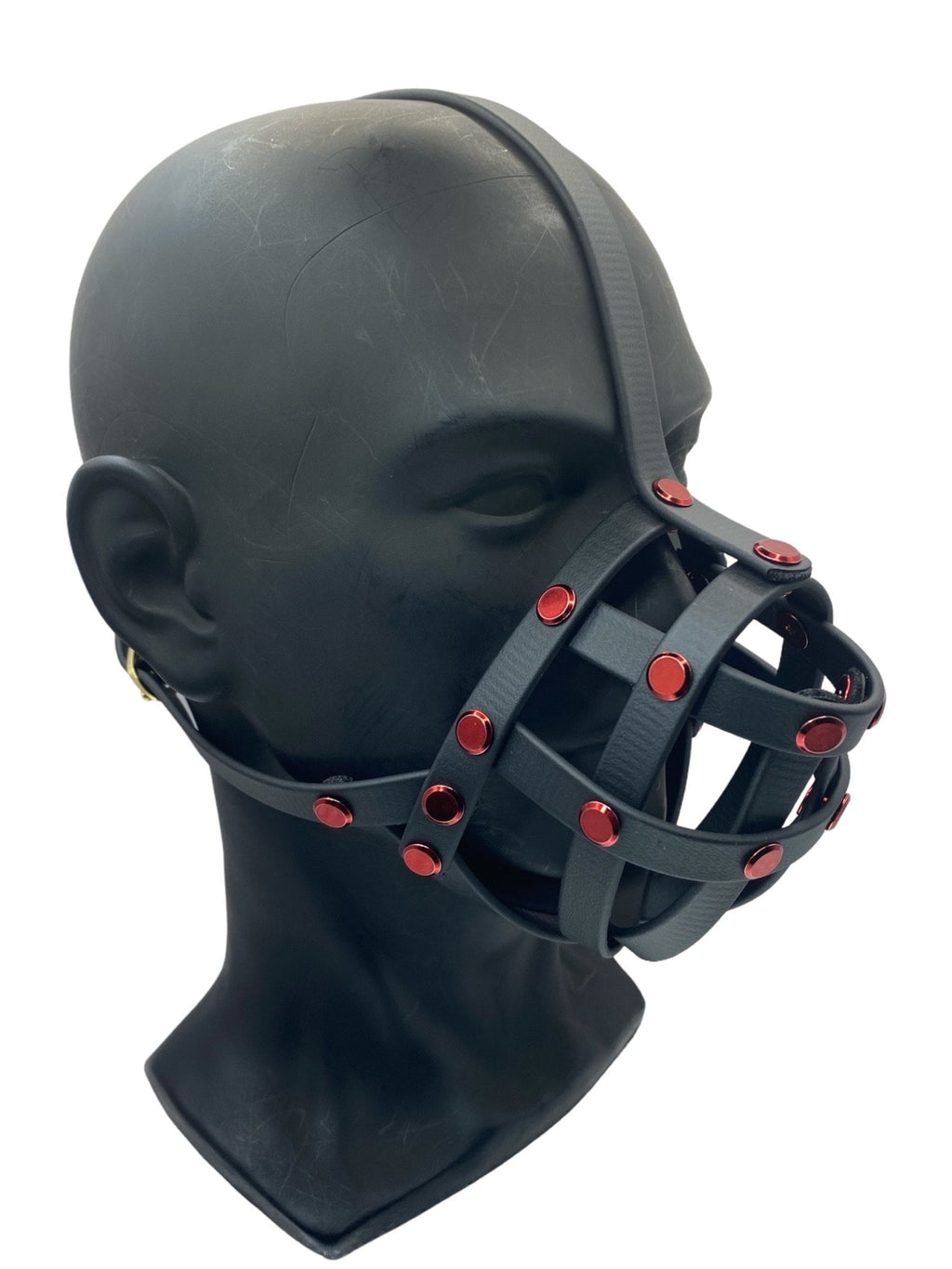 Red Classic Hardware Face Muzzle