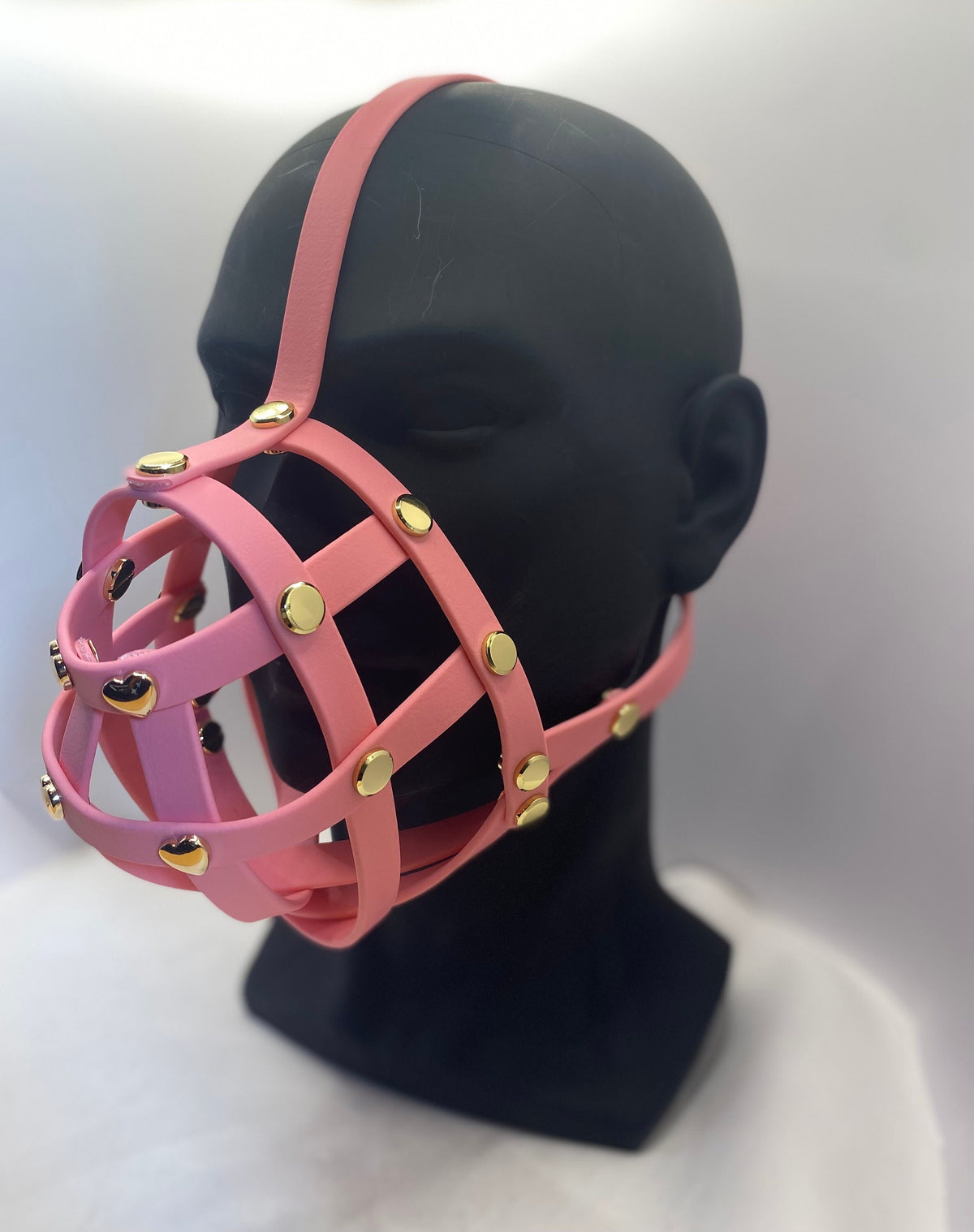 Pastel Pink Premium Hardware Face Muzzle