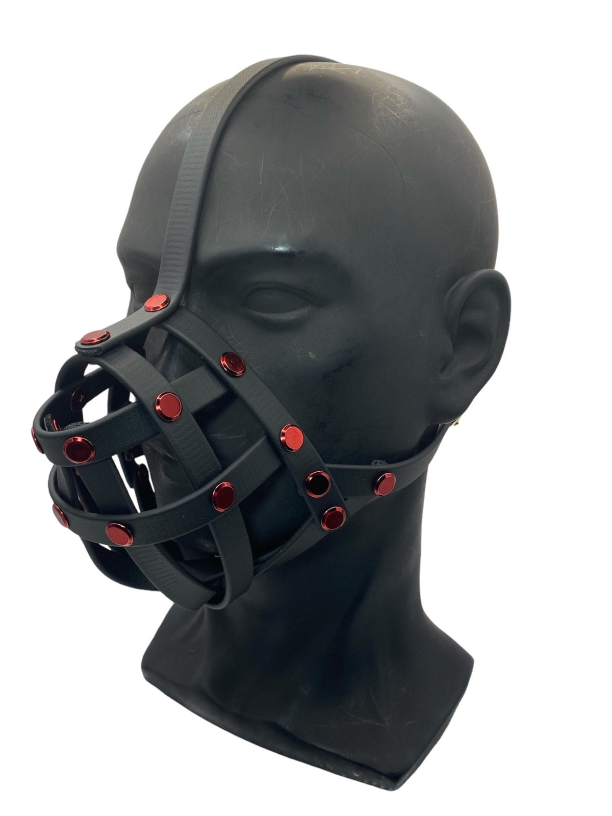 Red Classic Hardware Face Muzzle