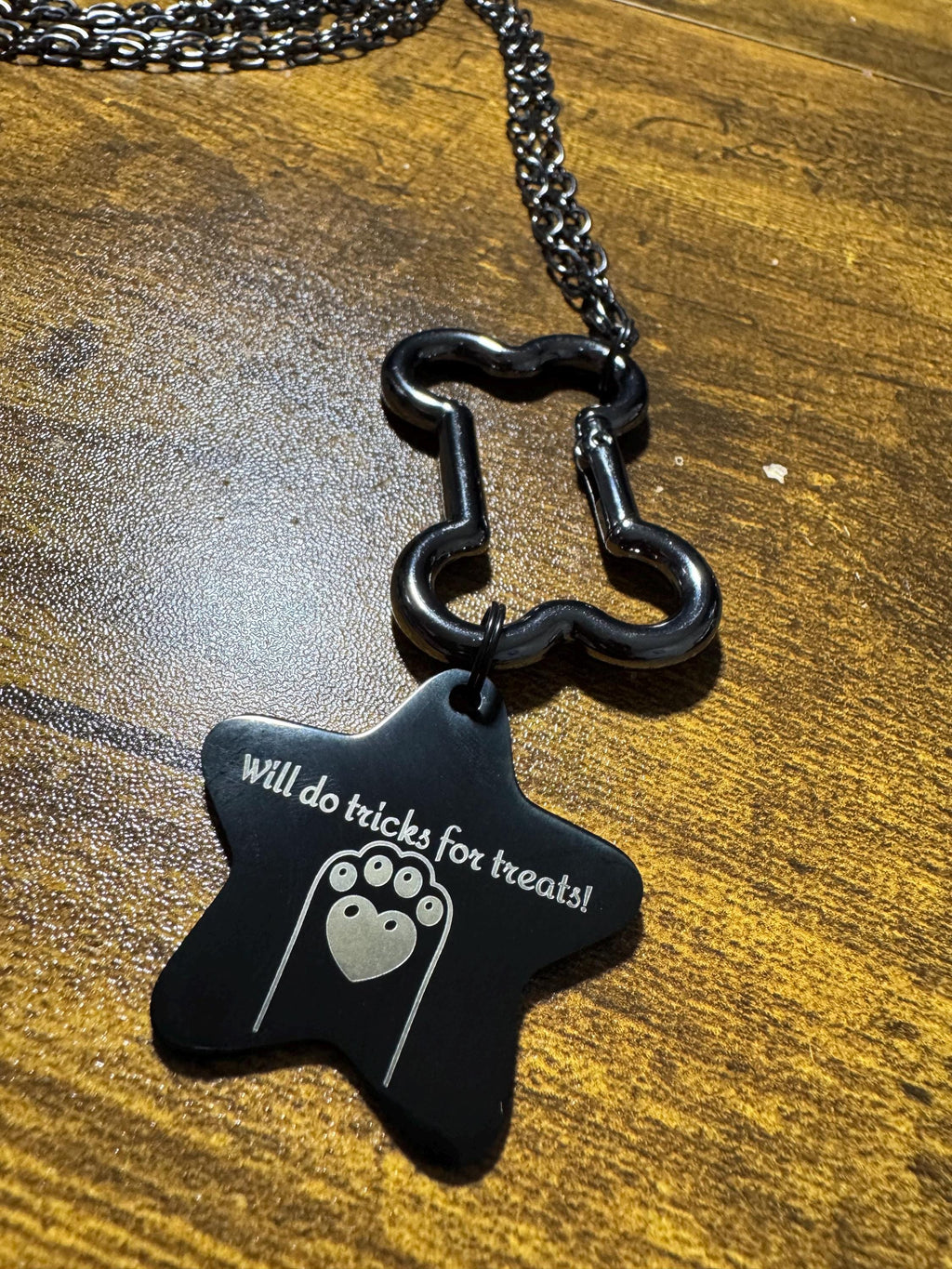 XL Custom Stainless Steel Laser Engraved Tag Necklace