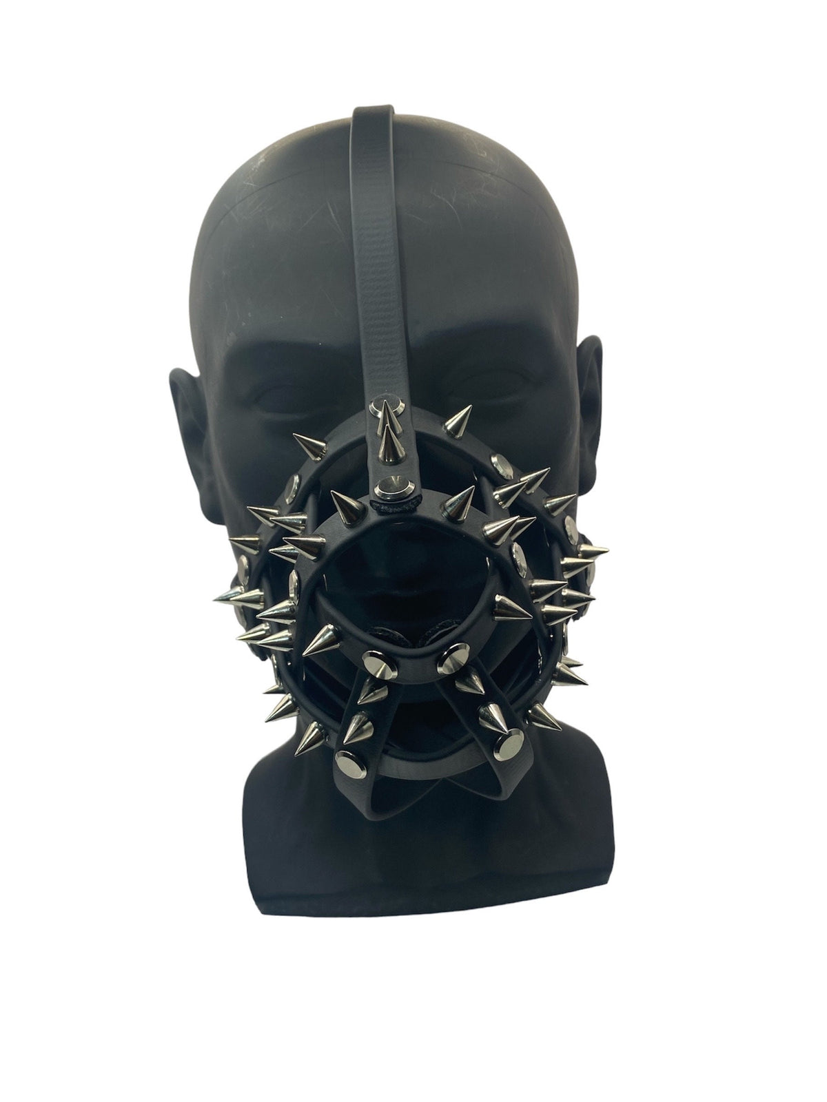 Silver Spiked Classic Hardware Face Muzzle