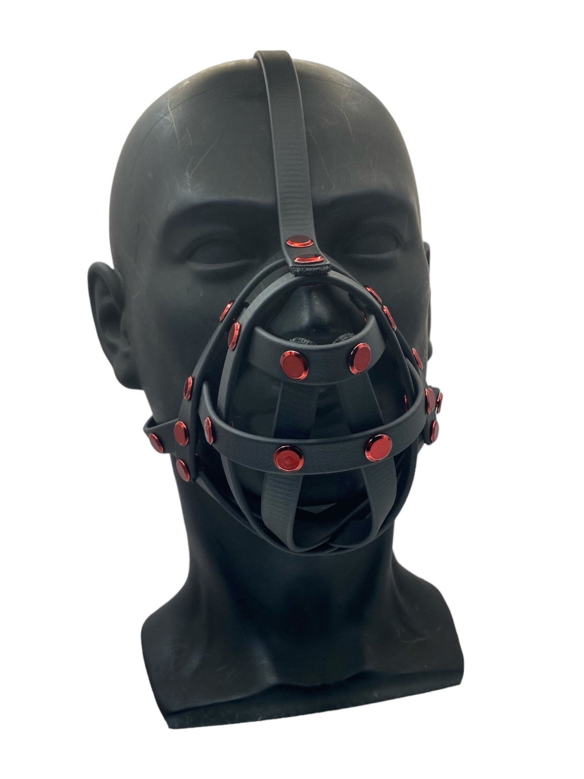 Red Classic Hardware Face Muzzle